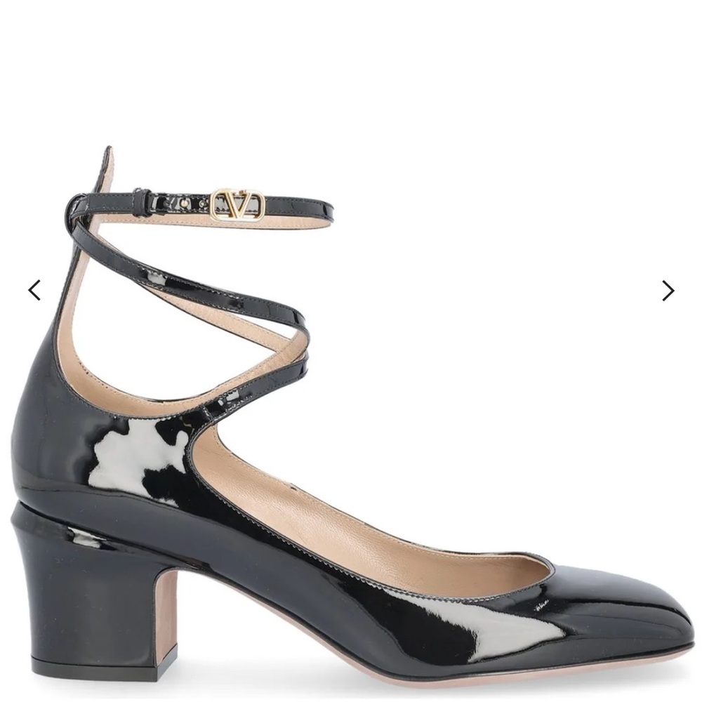 Valentino Patent Leather tan-go 60mm heel